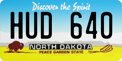 ND license plate HUD640