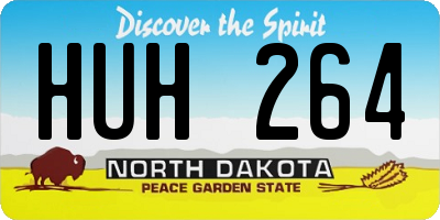 ND license plate HUH264
