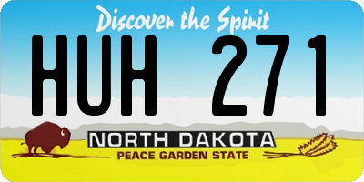 ND license plate HUH271