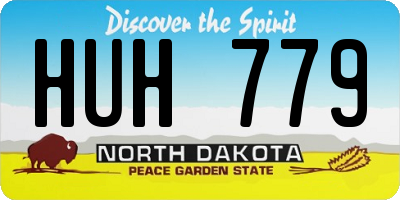 ND license plate HUH779