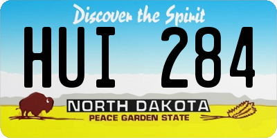 ND license plate HUI284