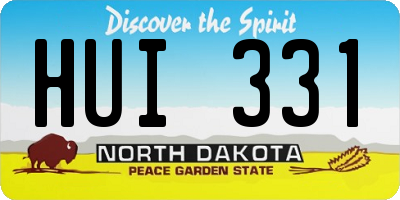 ND license plate HUI331