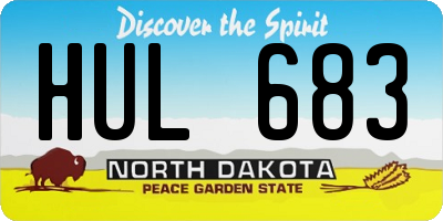 ND license plate HUL683