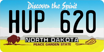 ND license plate HUP620