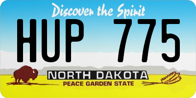 ND license plate HUP775
