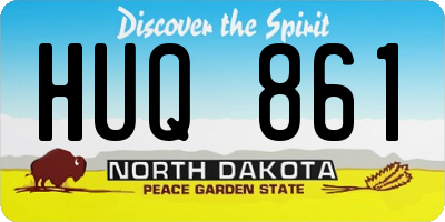 ND license plate HUQ861
