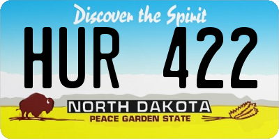 ND license plate HUR422