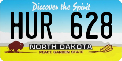 ND license plate HUR628