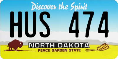 ND license plate HUS474