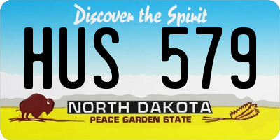 ND license plate HUS579