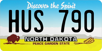 ND license plate HUS790