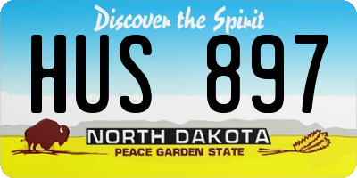 ND license plate HUS897