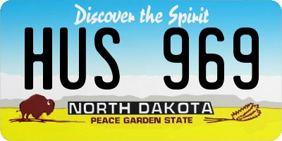 ND license plate HUS969