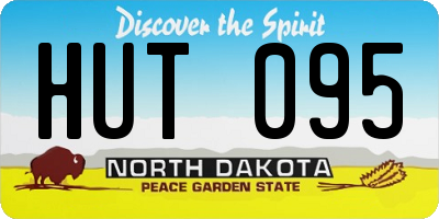 ND license plate HUT095