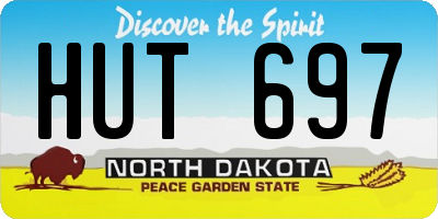 ND license plate HUT697