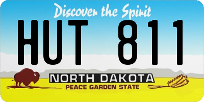 ND license plate HUT811