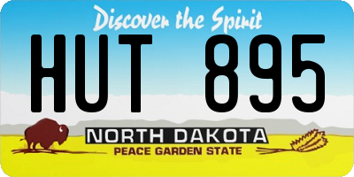 ND license plate HUT895