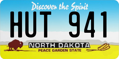 ND license plate HUT941
