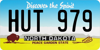 ND license plate HUT979