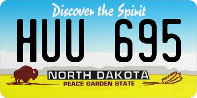 ND license plate HUU695