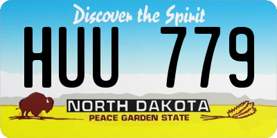 ND license plate HUU779
