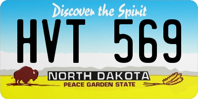ND license plate HVT569