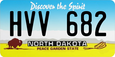 ND license plate HVV682