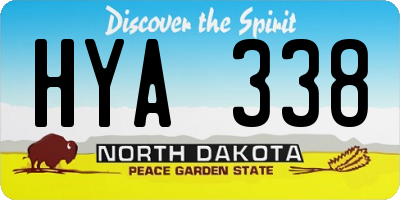 ND license plate HYA338