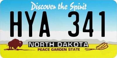 ND license plate HYA341