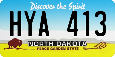 ND license plate HYA413