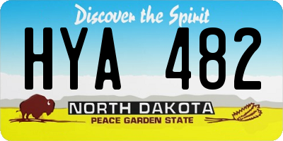 ND license plate HYA482
