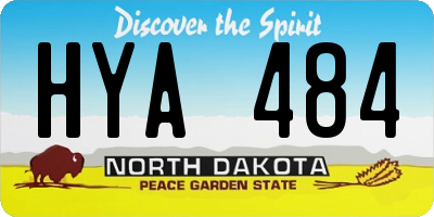 ND license plate HYA484