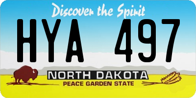 ND license plate HYA497