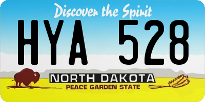 ND license plate HYA528