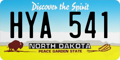 ND license plate HYA541