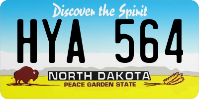 ND license plate HYA564