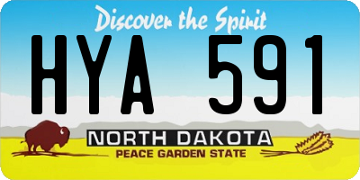 ND license plate HYA591