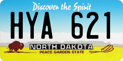 ND license plate HYA621
