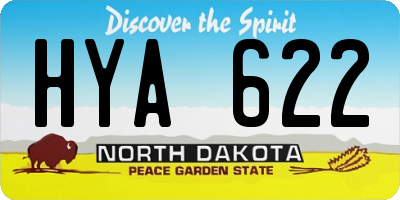ND license plate HYA622
