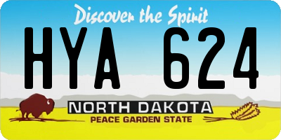 ND license plate HYA624
