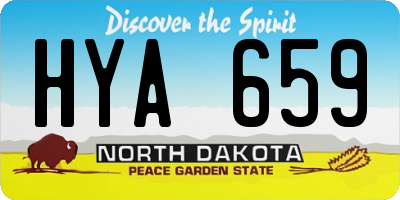 ND license plate HYA659