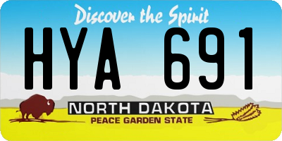 ND license plate HYA691
