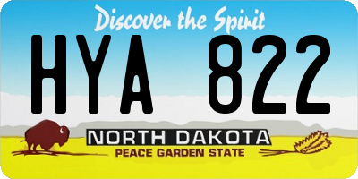 ND license plate HYA822