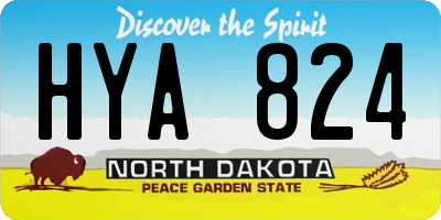 ND license plate HYA824