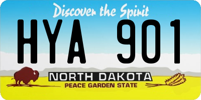 ND license plate HYA901