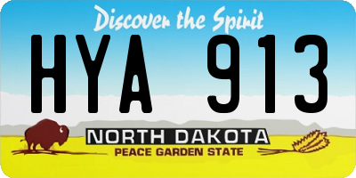 ND license plate HYA913