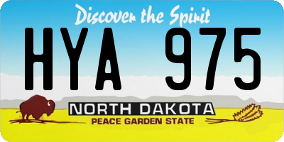 ND license plate HYA975