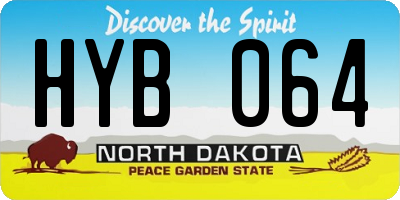 ND license plate HYB064