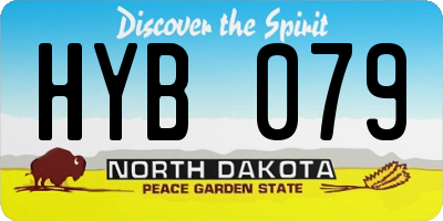ND license plate HYB079