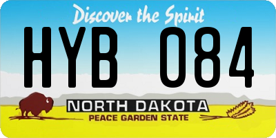 ND license plate HYB084